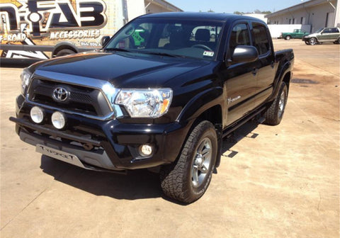 N-Fab Light Bar 12-15 Toyota Tacoma - Tex. Black - Light Tabs w/o License Plate Tabs - T124LB-TX