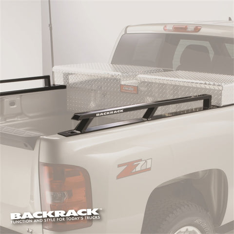 BackRack 20-23 Silverado/Sierra 2500/3500HD Only 6.5ft Bed Siderails - Toolbox 21in - 65524TB