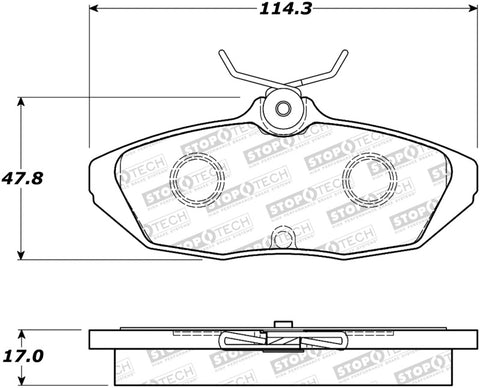 StopTech Street Brake Pads - Front - 308.05990