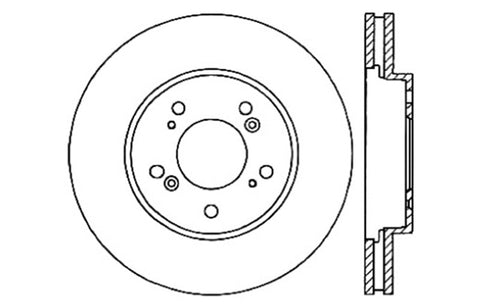 StopTech Drilled Sport Brake Rotor - 128.40064R