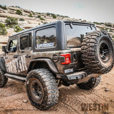 Westin 18-19 Jeep Wrangler JL WJ2 Rear Bumper w/  Sensors (Excl. Wrangler JK) - Textured Black - 59-82045