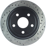 StopTech Slotted & Drilled Sport Brake Rotor 11-15 Jeep Grand Cherokee (Excludes SRT8) - 127.58007L