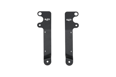 LP Aventure 18-19 Subaru Crosstrek Hood Light Brackets - Powder Coated (Pair) - FLP-CTA-18-HBL-B+OPC