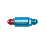 Russell Performance Red/Blue Anodized (3-1/4in Length 1-1/4in dia. -8 male inlet/outlet) - 650100