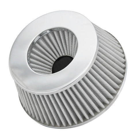 Spectre Adjustable Conical Air Filter 2-1/2in. Tall (Fits 3in. / 3-1/2in. / 4in. Tubes) - White - 8168