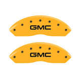 MGP 2 Caliper Covers Engraved Front GMC Yellow Finish Black Characters 1997 GMC Yukon - 34012FGMCYL