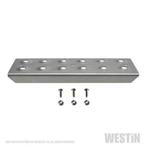 Westin 11in Step Plate w/screws (Set of 2)- Stainless Steel - 56-100011