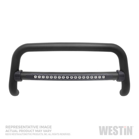 Westin 2019 Ram 1500 (Excl. Classic and Rebel) Contour LED DRL Bull Bar - Textured Black - 32-31125T-L