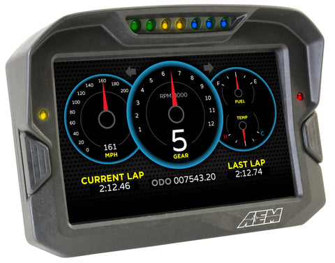 AEM CD-7 Logging Race Dash Carbon Fiber Digital Display (CAN Input Only) - 30-5701