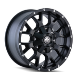 Mayhem 8015 Warrior 17x9 / 5x114.3 BP / 18mm Offset / 87mm Hub Matte Black Wheel - 8015-7956MB18