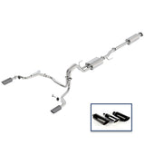 Ford Racing 15-18 F-150 5.0L Cat-Back Sport Exhaust System - Rear Exit Carbon Fiber Tips - M-5200-F1550DSFA