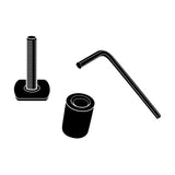 Thule Adapter Kit - T-Track Accessory Kit for All Thule Aluminum Bars - Black - XADAPT12