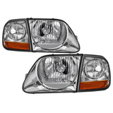 xTune 97-03 Ford F-150 4pc OEM Style Headlights w/Corner - Chrome (HD-JH-FF15097-L-SET-C) - 9042645