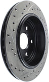 StopTech Slotted & Drilled Sport Brake Rotor 11-15 Jeep Grand Cherokee (Excludes SRT8) - 127.58007L