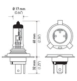 Hella Bulb 9003/HB2 12V 60/55W P43t LONG LIFE - 9003LL