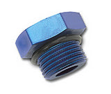 Russell Performance -6 AN Straight Thread Plug (Blue) - 660270