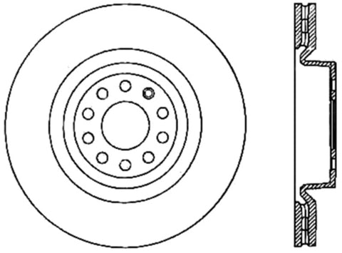 StopTech Slotted & Drilled Sport Brake Rotor - 127.33098R