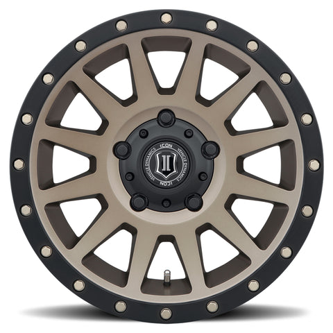 ICON Compression 17x8.5 5x150 25mm Offset 5.75in BS 110.1mm Bore Bronze Wheel - 2017855557BR