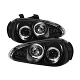 Spyder Mazda MX3 92-96 Projector Headlights LED Halo LED Black High H1 Low H1 PRO-YD-MMX392-HL-BK - 5011503