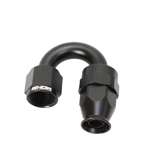 Nitrous Express 8AN 180 Degree PTFE Hose End - Black - SNF-60818