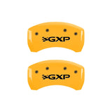 MGP 4 Caliper Covers Engraved Front Pontiac Rear Gxp Yellow Finish Black Char 2008 Pontiac G8 - 18011SPXPYL