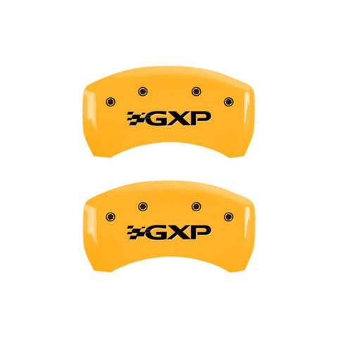 MGP 4 Caliper Covers Engraved Front Pontiac Rear Gxp Yellow Finish Black Char 2007 Pontiac Solstice - 18030SPXPYL