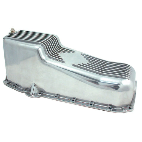 Spectre 55-79 SB Chevy Oil Pan Kit - Polished Aluminum - 4987