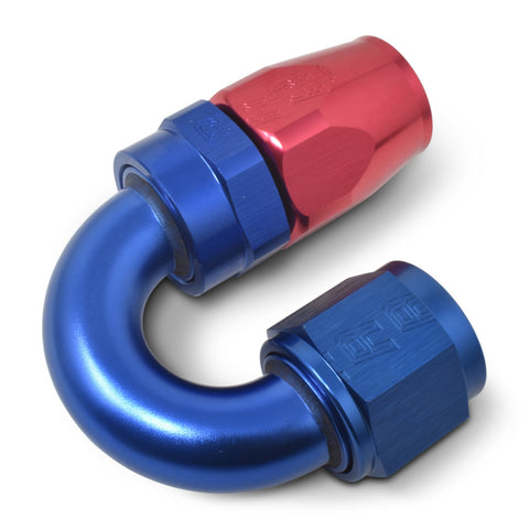 Russell Performance -12 AN Red/Blue 180 Degree Full Flow Swivel Hose End (With 1-1/8in Radius) - 613530