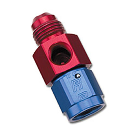 Russell Performance -6 AN Fuel Pressure Take off (Red/Blue) - 670340