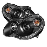 Spyder Mercedes Benz CLK 03-09 Projector Halogen Model- LED Halo DRL Blk PRO-YD-MBCLK03-DRL-BK - 5038036