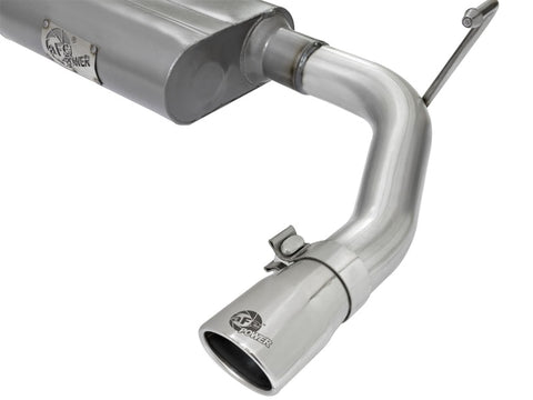 aFe Scorpion 2-1/2in Aluminized Steel Cat Back Exhaust 07-17 Jeep Wrangler V6-3.6/3.8L (4 Dr) - 49-08044-1P