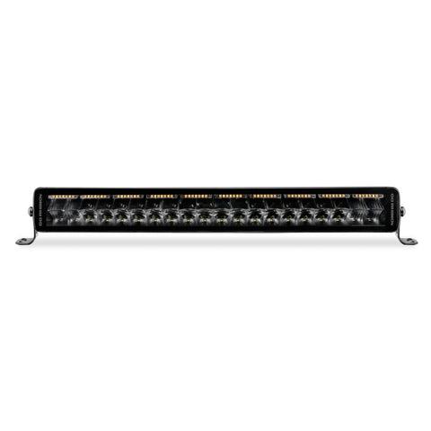 Go Rhino Xplor Blackout Combo Series Dbl Row LED Light Bar w/Amber (Side/Track Mount) 21.5in. - Blk - 752002112CDS