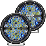 Rigid Industries 360-Series 6in LED Off-Road Drive Beam - Blue Backlight (Pair) - 36207