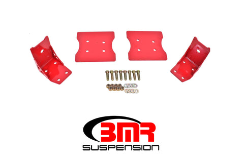 BMR 79-04 Fox Mustang Lower Torque Box Reinforcement Plates - Red - TBR003R