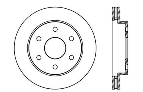 StopTech 99-06 GMC Sierra (2dr) Front Left Slotted & Drilled Rotor - 127.66040L