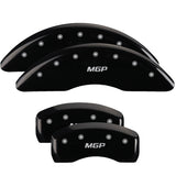 MGP 4 Caliper Covers Engraved Front & Rear MGP Black Finish Silver Characters 2019 Kia Niro - 21188SMGPBK