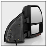 xTune 08-15 Ford F-250 SD Heated Adj LED Signal Power Mirror - Smk (MIR-FDSD08S-G4-PW-RSM-SET) - 9943126