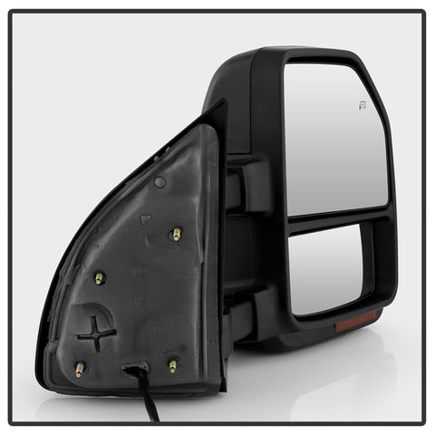 xTune 08-15 Ford F-250 SD Heated Adj LED Signal Power Mirror - Smk (MIR-FDSD08S-G4-PW-RSM-SET) - 9943126