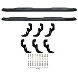 Westin 2019 Chevrolet Silverado/Sierra 1500 Crew Cab Non LD PRO TRAXX 5 Oval Nerf Step Bars - Black - 21-54135