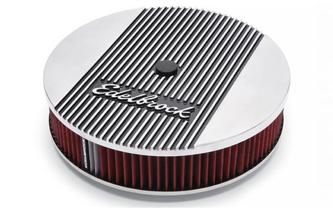 Edelbrock Air Cleaner Elite II 14In Diameter w/ 3In Element Polished - 4266