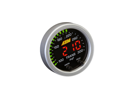 AEM X-Series Temperature 100-300F Gauge Kit (ONLY Black Bezel and Water Temp. Faceplate) - 30-0302