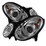 Spyder Mercedes Benz E-Class 07-09 Projector Headlights Halogen - DRL Chrm PRO-YD-MBW21107-DRL-C - 5029355