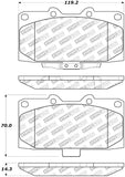 StopTech Street Select Brake Pads - Front - 305.11820