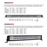 Go Rhino Xplor Bright Series Dbl Row LED Light Bar (Side/Track Mount) 41.5in. - Blk - 752404113CDS