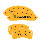 MGP 4 Caliper Covers Engraved Front Acura Rear NSX Yellow Finish Black Char 2005 Acura NSX - 39008SNSXYL