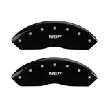 MGP 4 Caliper Covers Engraved Front & Rear MGP Black Finish Silver Char 2009 Mercedes-Benz C300 - 23229SMGPBK