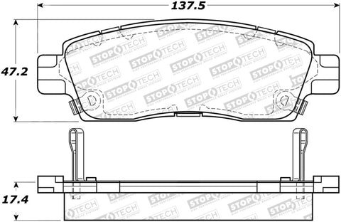 StopTech Street Select Brake Pads - 305.08830