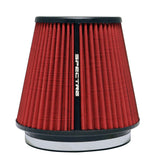 Spectre HPR Conical Air Filter 6in. Flange ID / 7.313in. Base OD / 7in. Tall - Red - HPR9892