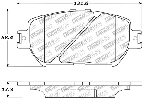 StopTech Performance 06 Lexus GS / 09-10 IS Front Brake Pads - 309.09080