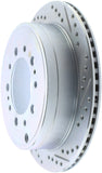 StopTech Select Sport 13-17 Toyota Land Cruiser Sport Drilled / Slotted Rear Driver-Side Brake Rotor - 227.44157L